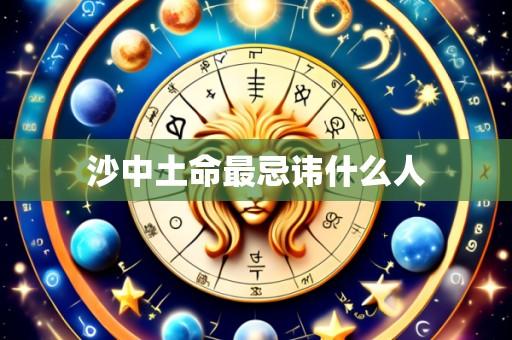 沙中土命最忌讳什么人