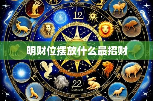 明财位摆放什么最招财