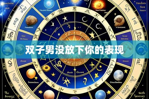 双子男没放下你的表现