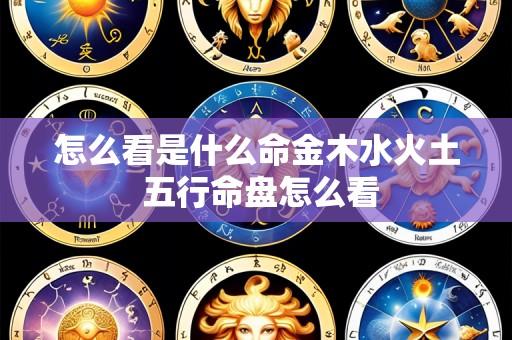 怎么看是什么命金木水火土 五行命盘怎么看