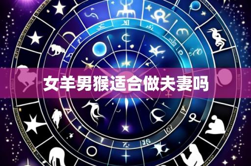 女羊男猴适合做夫妻吗