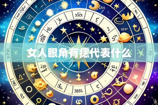 女人眼角有痣代表什么
