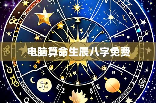 电脑算命生辰八字免费