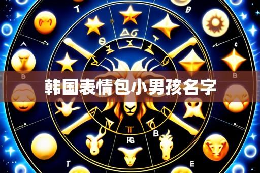 韩国表情包小男孩名字