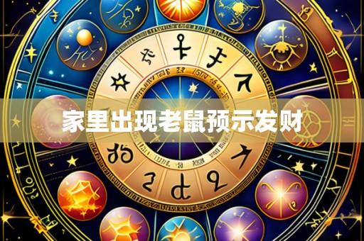 家里出现老鼠预示发财