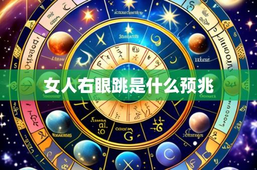 女人右眼跳是什么预兆