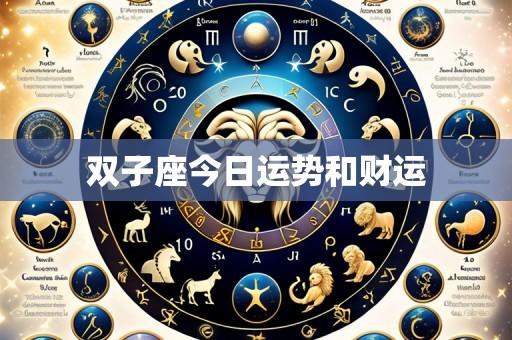 双子座今日运势和财运