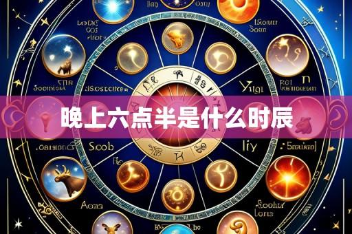 晚上六点半是什么时辰