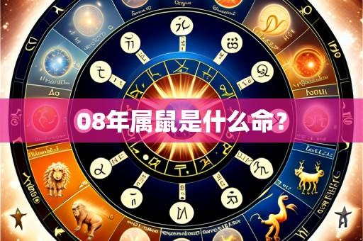 08年属鼠是什么命?