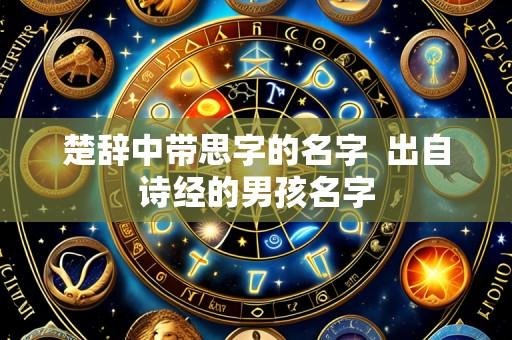 楚辞中带思字的名字 出自诗经的男孩名字