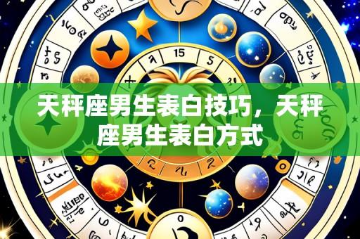 天秤座男生表白技巧，天秤座男生表白方式