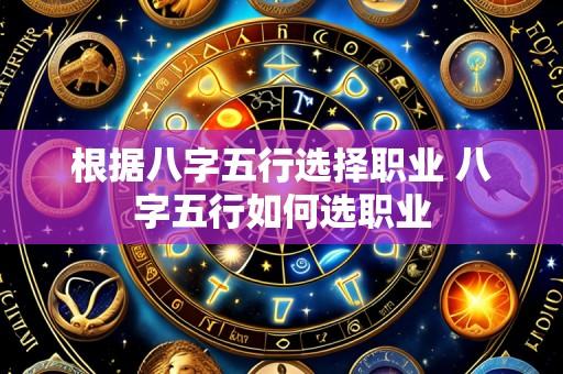 根据八字五行选择职业 八字五行如何选职业