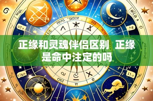 正缘和灵魂伴侣区别 正缘是命中注定的吗