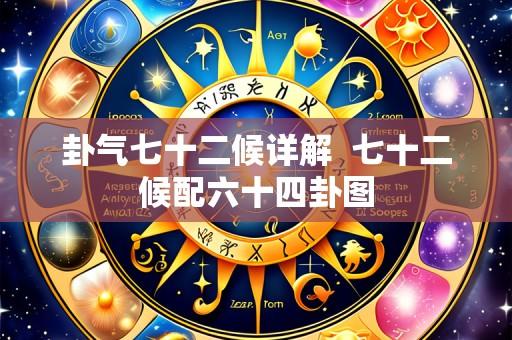 卦气七十二候详解 七十二候配六十四卦图