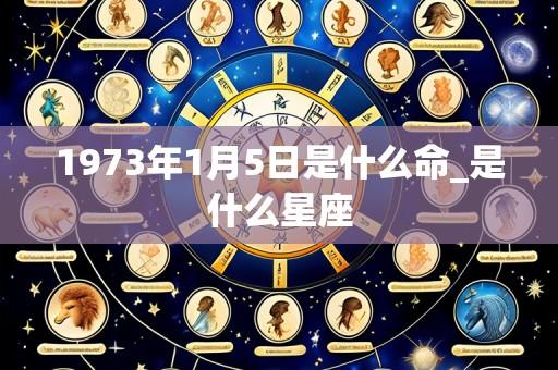 1973年1月5日是什么命_是什么星座