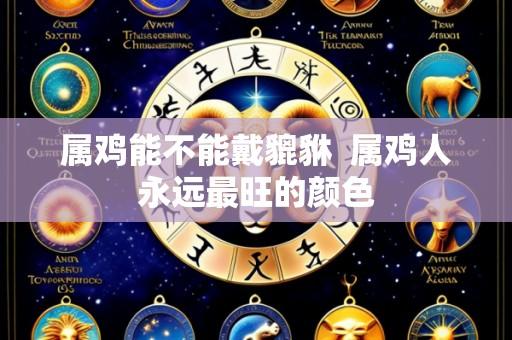 属鸡能不能戴貔貅 属鸡人永远最旺的颜色
