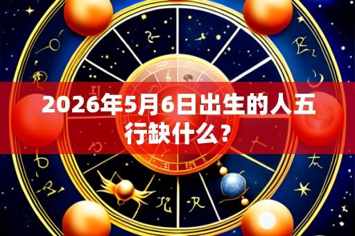 2026年5月6日出生的人五行缺什么?