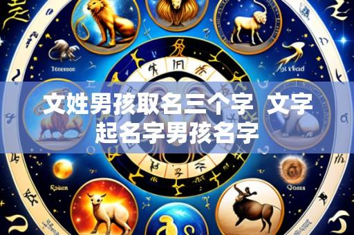文姓男孩取名三个字 文字起名字男孩名字