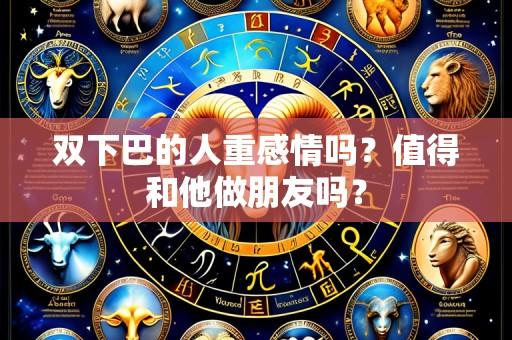 双下巴的人重感情吗?值得和他做朋友吗?