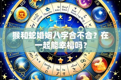 猴和蛇婚姻八字合不合？在一起能幸福吗？