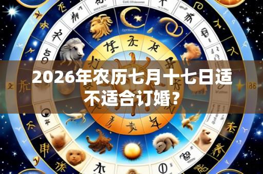 2026年农历七月十七日适不适合订婚?