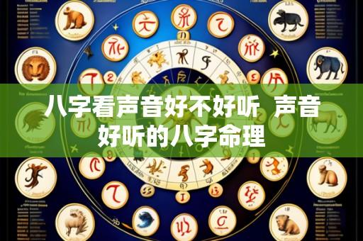 八字看声音好不好听 声音好听的八字命理