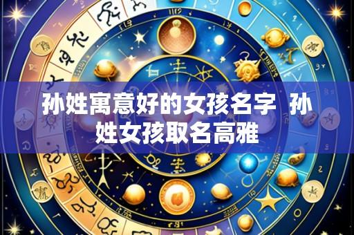 孙姓寓意好的女孩名字 孙姓女孩取名高雅