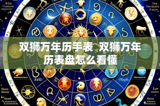 双狮万年历手表 双狮万年历表盘怎么看懂