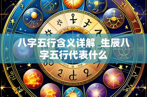 八字五行含义详解 生辰八字五行代表什么