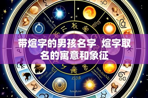 带煊字的男孩名字 煊字取名的寓意和象征