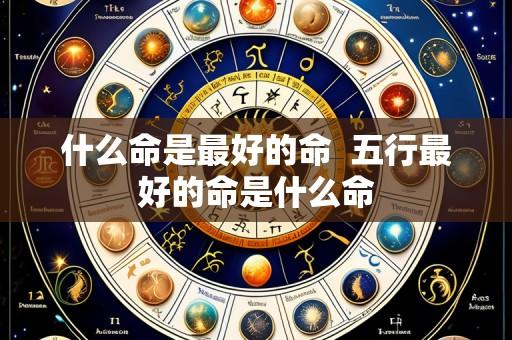 什么命是最好的命 五行最好的命是什么命
