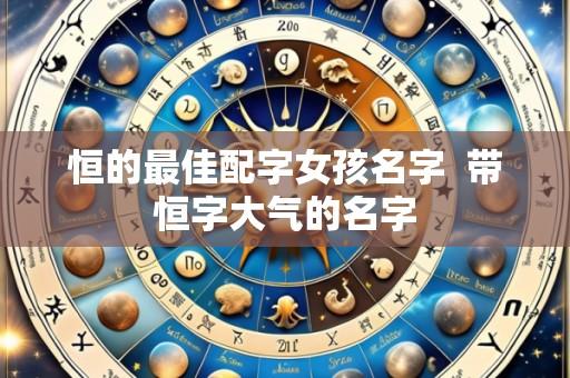 恒的最佳配字女孩名字 带恒字大气的名字