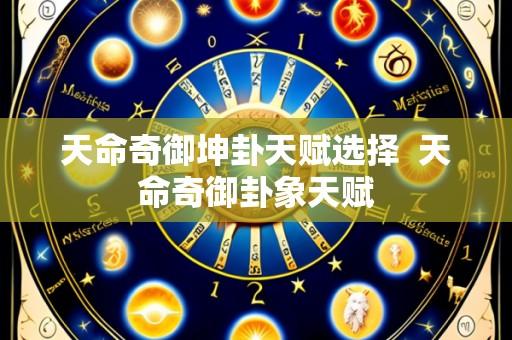 天命奇御坤卦天赋选择 天命奇御卦象天赋