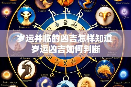 岁运并临的凶吉怎样知道 岁运凶吉如何判断