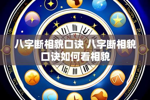 八字断相貌口诀 八字断相貌口诀如何看相貌