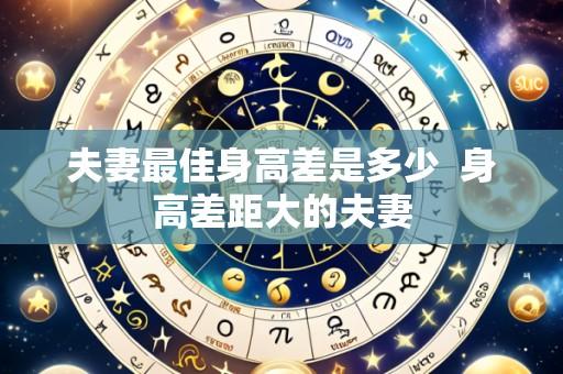 夫妻最佳身高差是多少 身高差距大的夫妻