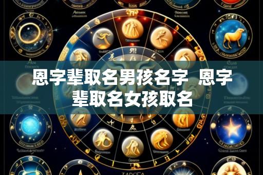 恩字辈取名男孩名字  恩字辈取名女孩取名