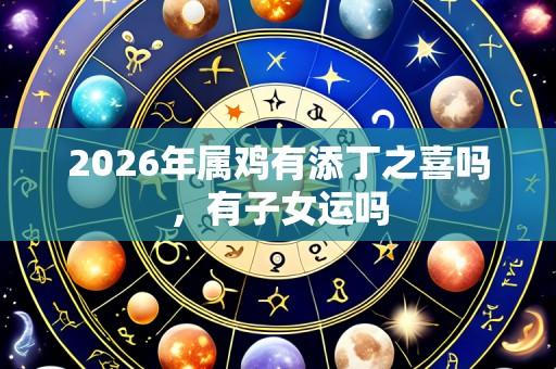 2026年属鸡有添丁之喜吗，有子女运吗