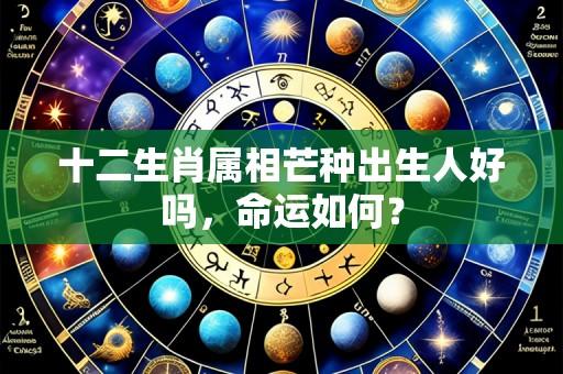 十二生肖属相芒种出生人好吗,命运如何?