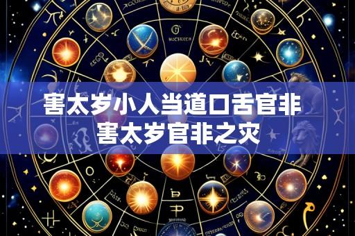 害太岁小人当道口舌官非  害太岁官非之灾