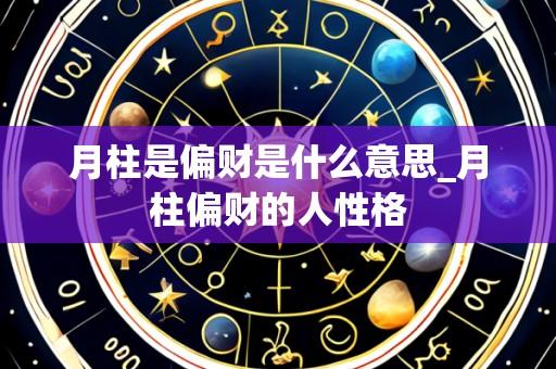 月柱是偏财是什么意思_月柱偏财的人性格