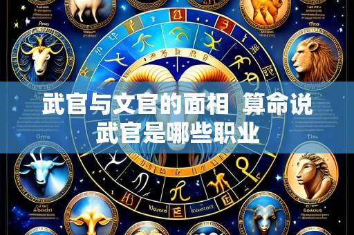 武官与文官的面相 算命说武官是哪些职业