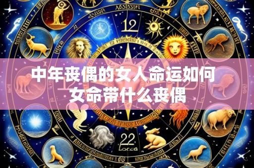 中年丧偶的女人命运如何  女命带什么丧偶