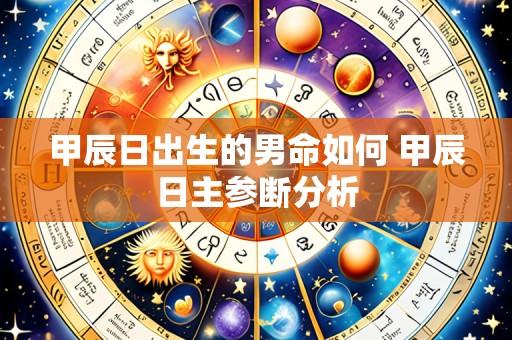 甲辰日出生的男命如何 甲辰日主参断分析