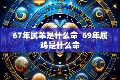 67年属羊是什么命  69年属鸡是什么命