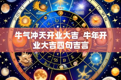 牛气冲天开业大吉 牛年开业大吉四句吉言