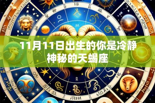 11月11日出生的你是冷静神秘的天蝎座