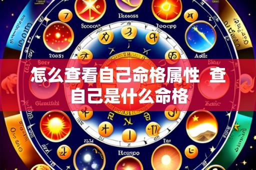 怎么查看自己命格属性 查自己是什么命格