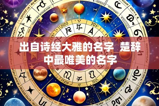 出自诗经大雅的名字  楚辞中最唯美的名字