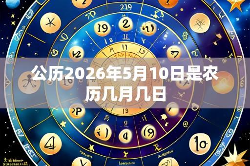 公历2026年5月10日是农历几月几日